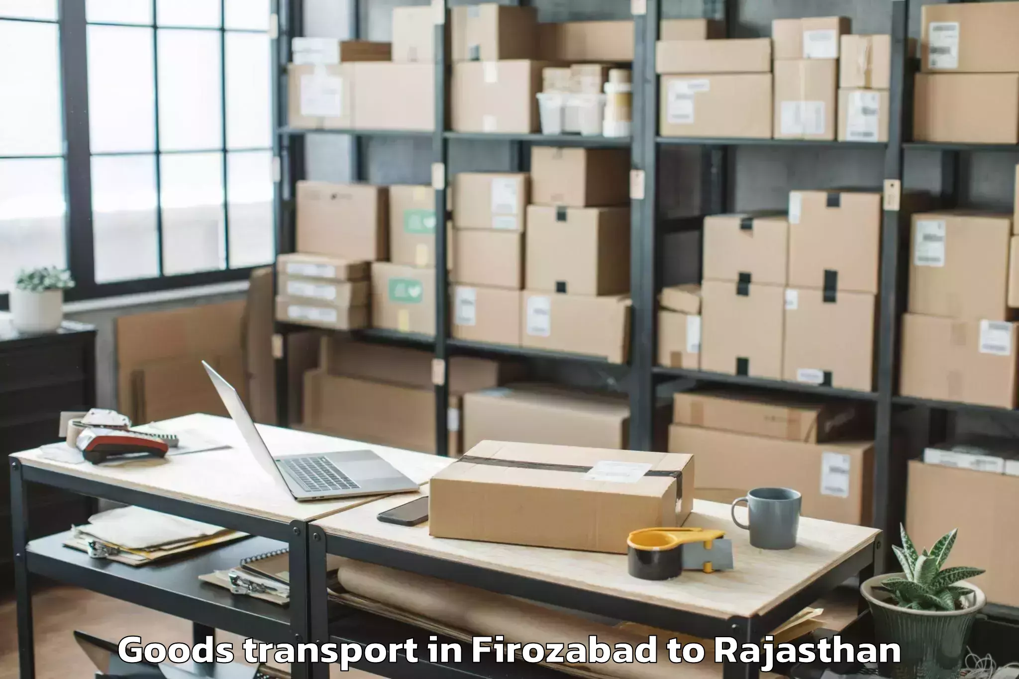 Top Firozabad to Rajgarh Rajasthan Goods Transport Available